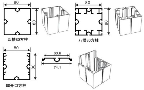 方柱型材 方柱型材